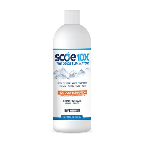 13 Fl. Oz. Makes 1 Gallon: scoe10x odor remover
