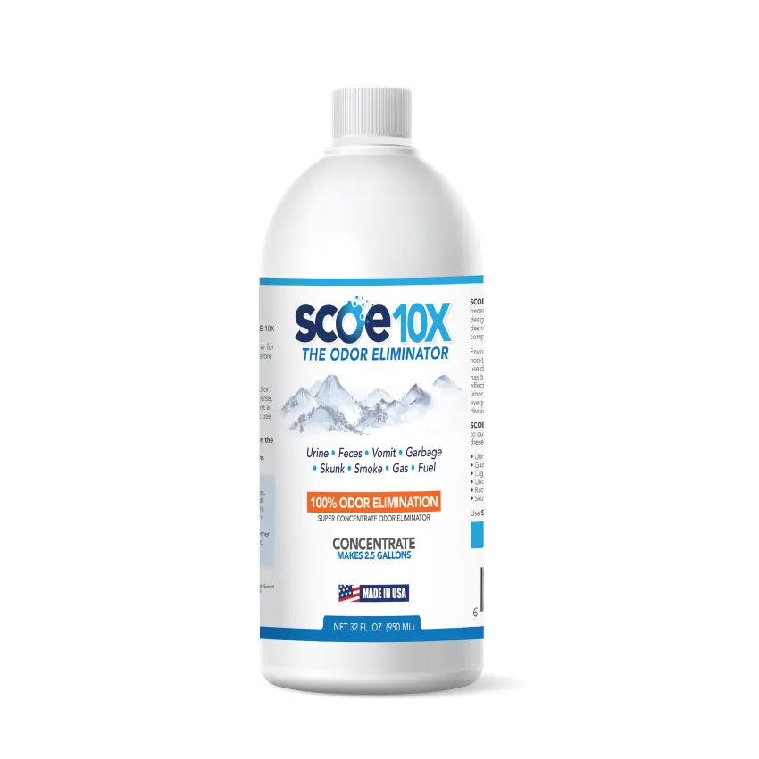 32 Fl. Oz. Makes 2.5 Gallons: scoe10x pet odor remover